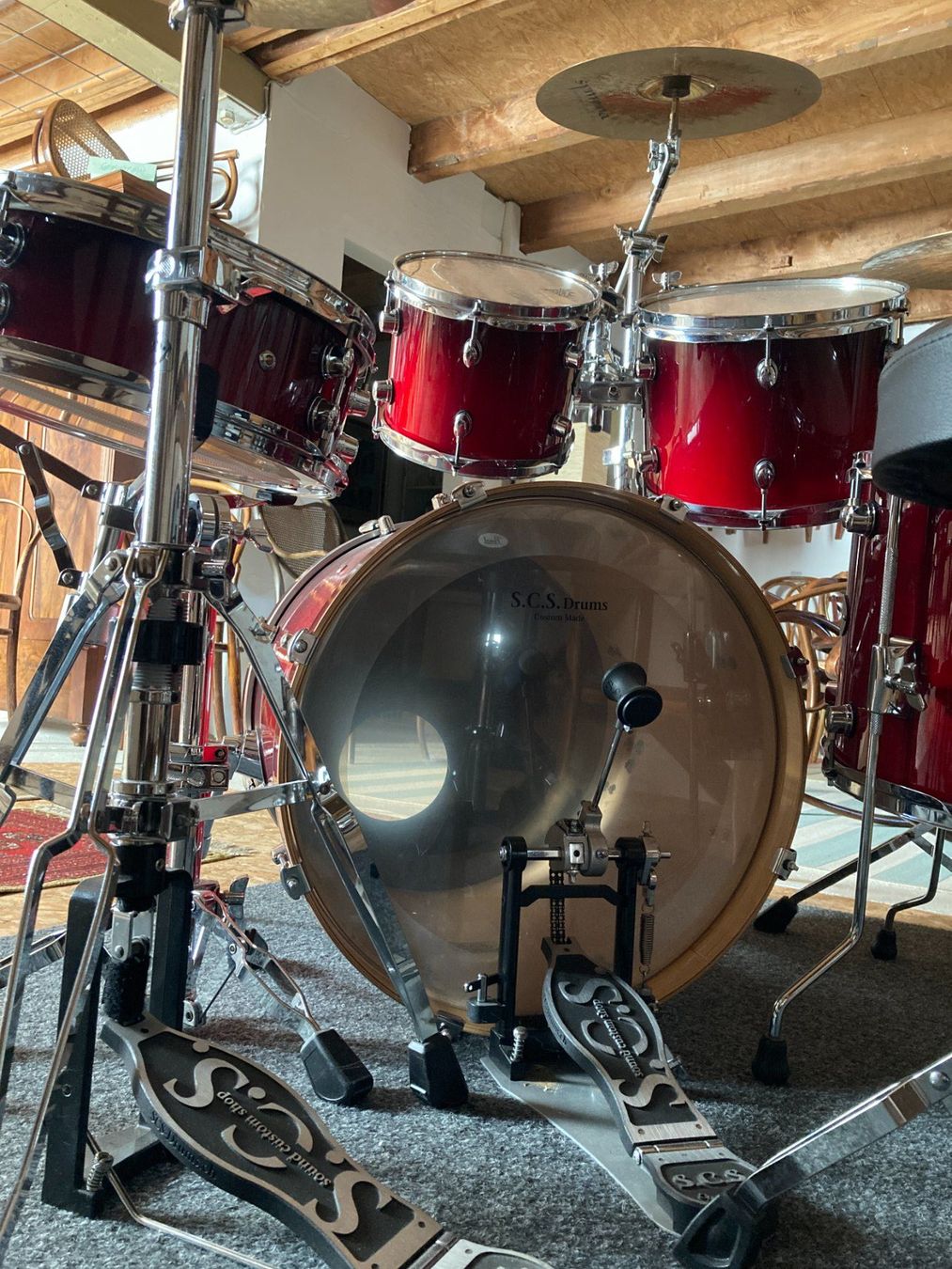 Strumenti musicali: Schlagzeug S.C.S – Usato da Bottmingen venduto da ditschli63 3