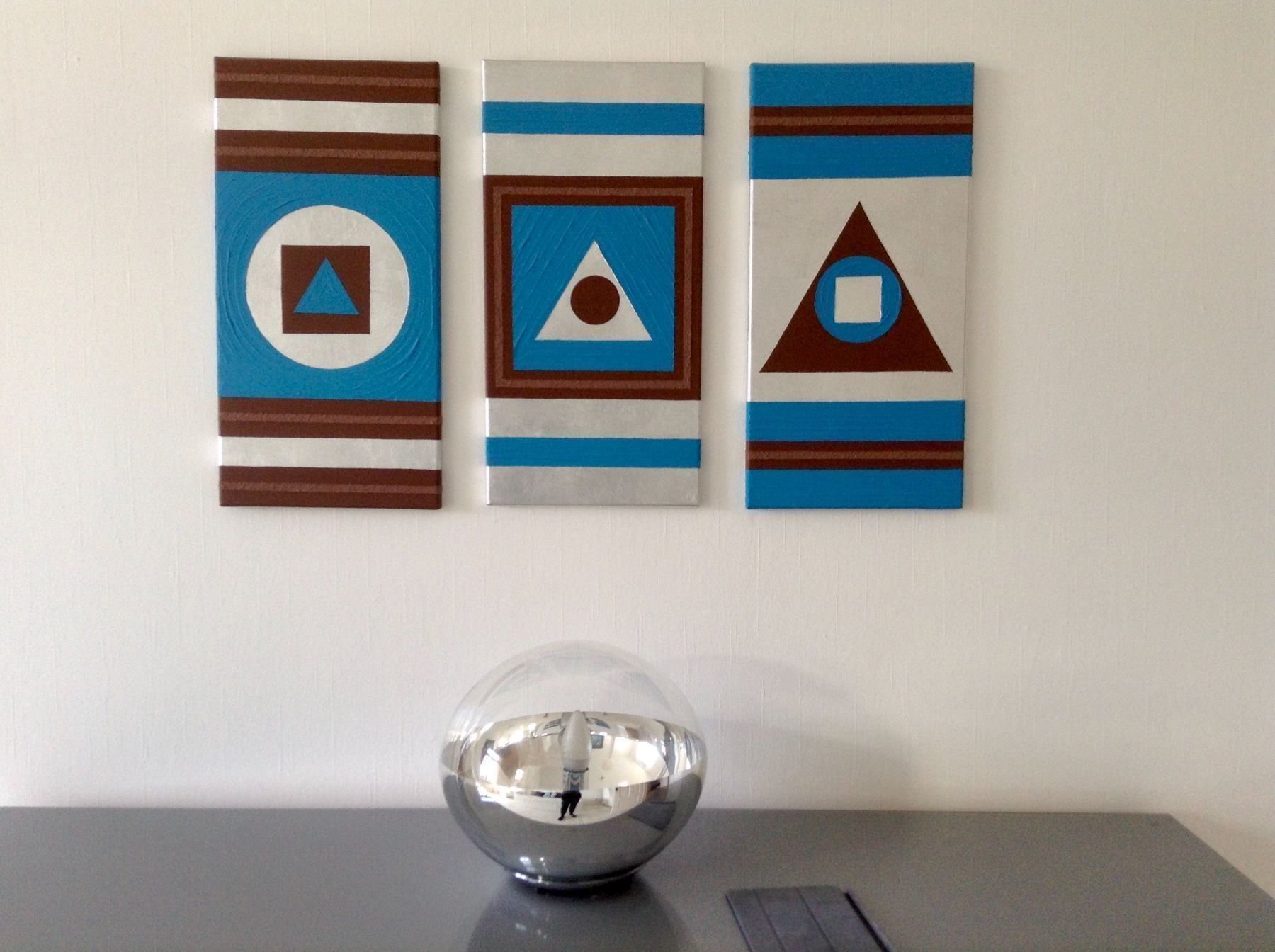 Dipinti: Original 3 er Serie Gemälde 30 x 60 cm – Nuovo (secondo la descrizione) da Gunten venduto da starfish3 1