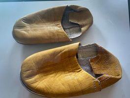 Kinder Hausschuhe, Finken / Babouch Lederschuhe 15,4 cm