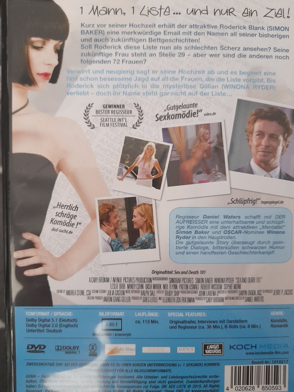 Alle DVDs: DVD: Der Aufreisser / Winona Ryder, Simon Baker – Gebraucht aus Eiken von Lashar 1