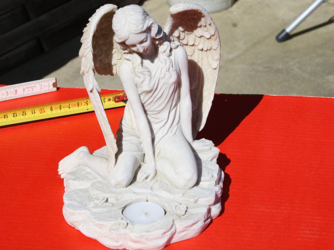 Statuette: ENGEL ENGELSFIGUR MIT TEELICHT – Usato da Wauwil venduto da Pneuedy 1