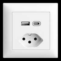 Feller Edizio Due UP Typ13  / USB A+C 3.0A weiss