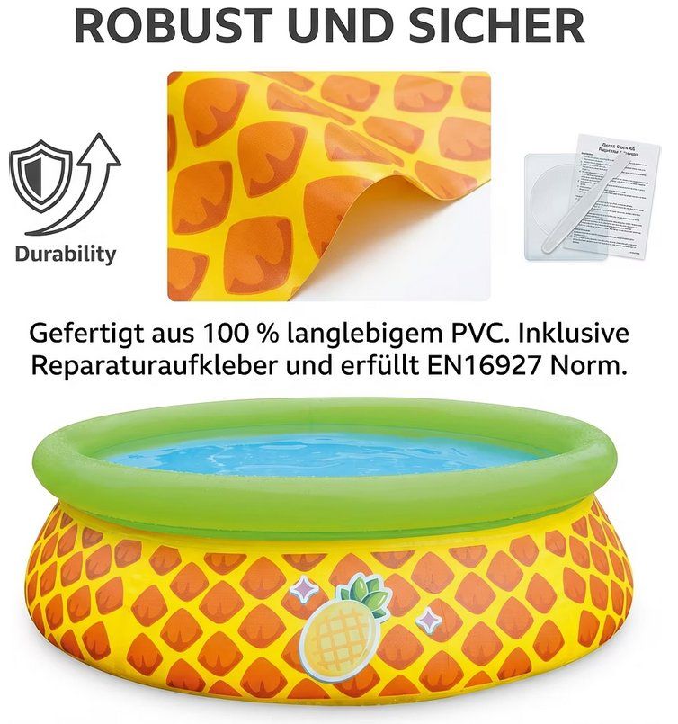 Piscine: Kinderpool Ananas / Planschbecken / 1.5m – Nuovo e nell'imballaggio originale da Oensingen venduto da Liquidations-Shop 4