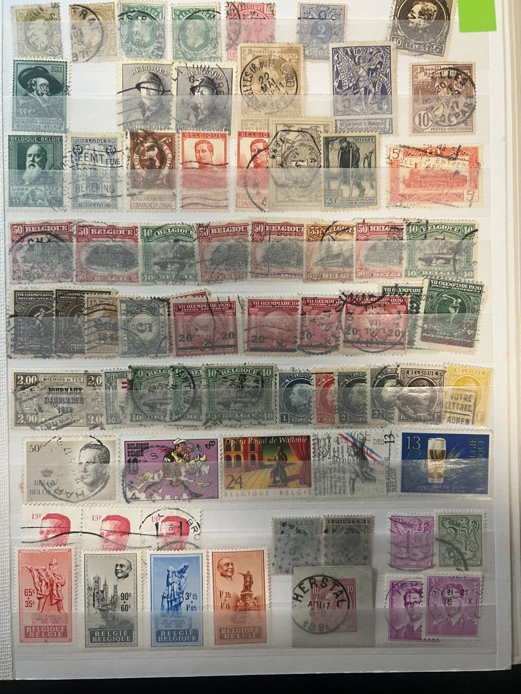 Tutti i francobolli: () 53 timbres Belgique anciens – Usato da Lausanne venduto da ffhoud