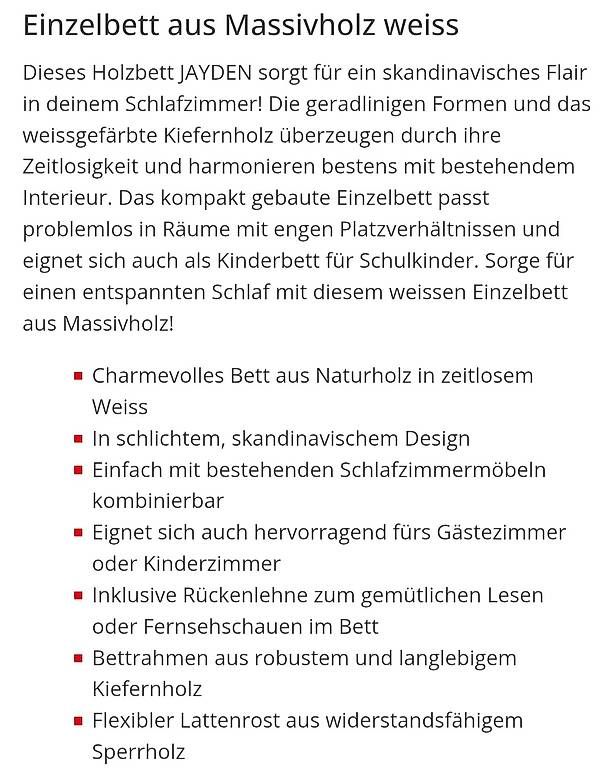 Lits: Neues Bettgestell, originalverpackt 90x200 – D'occasion à St. Gallen par reb_955g 1