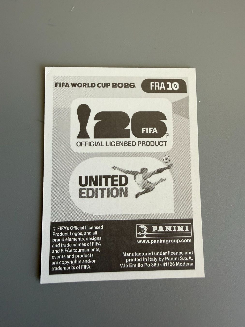Panini Carte collezionabili: Panini Eduardo Camavinga FRA10 – Usato da Liebefeld venduto da Ronaldo-1996 1