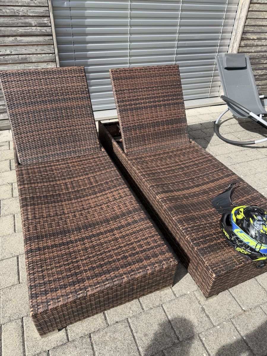 Chaises longues: Rattan Liegestühle  – D'occasion à Seengen par sandro.lasen 2