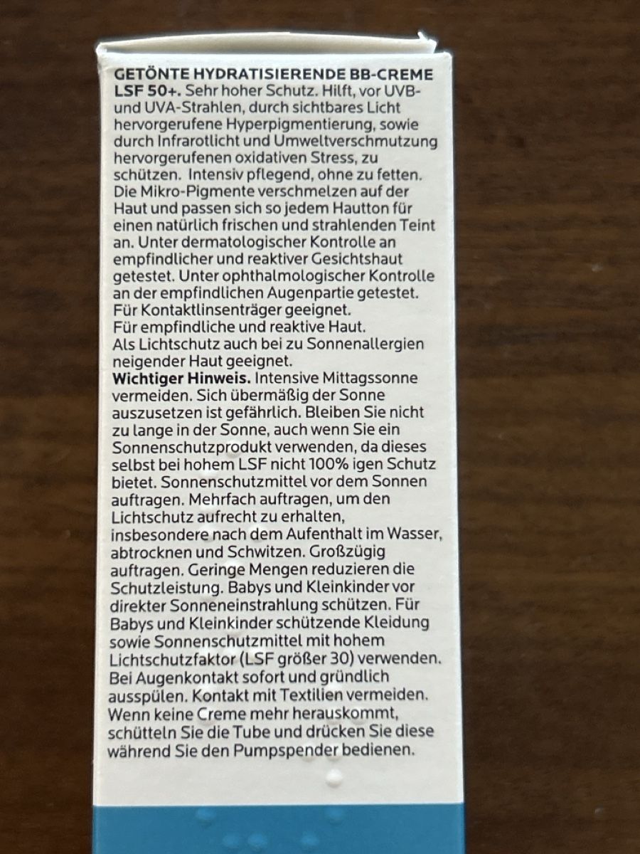 La Roche Posay Cura del viso: LA ROCHE-POSAY ANTHELIOS BB CREAM 50ML – Nuovo e nell'imballaggio originale da Rotkreuz venduto da Lazzarini 1