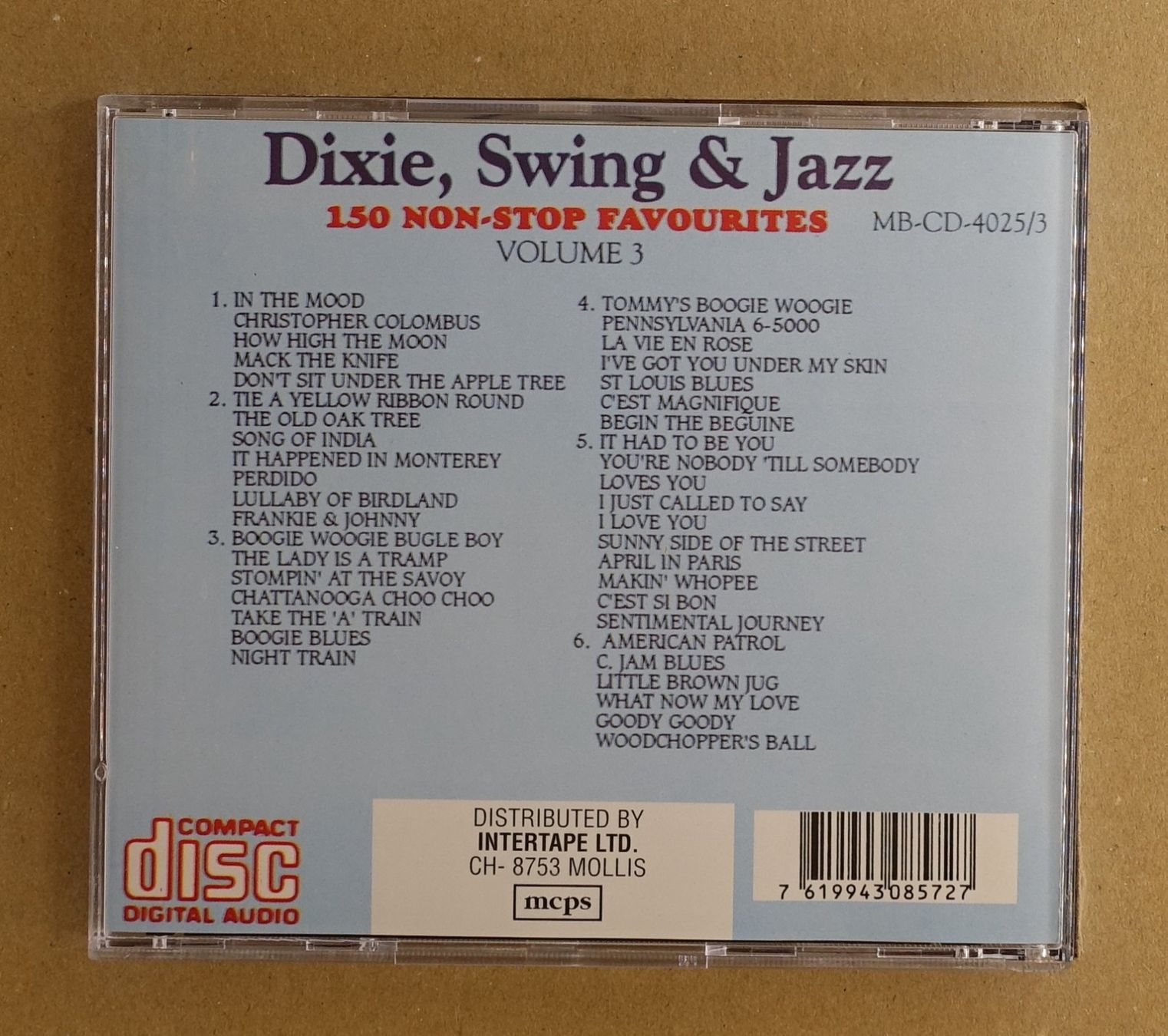 CDs: Dixie Swing & Jazz - Vol. 3 - T3 – Gebraucht aus Sessa von discoverymedia 1
