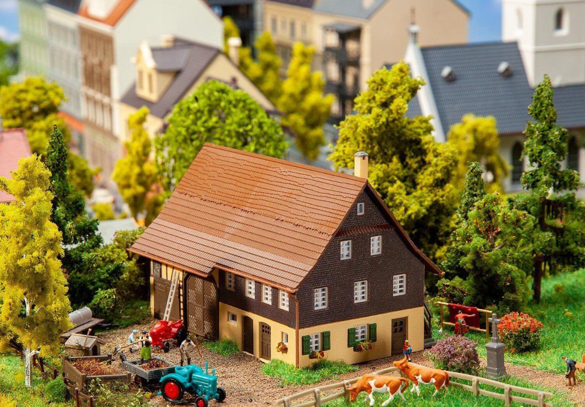 Faller Modellini di ferrovie: Faller 232191 N Biohof – Nuovo e nell'imballaggio originale da Neukirch a.d. Thur venduto da Modellbaushop