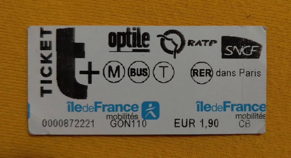 Paris Metro Billet Kaufen auf Ricardo