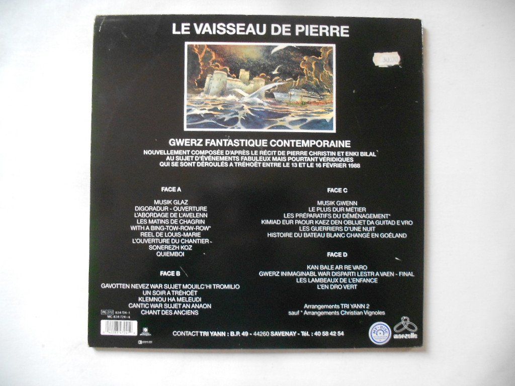 Dischi in vinile: TRI YANN  -  LE VAISSEAU DE PIERRE – Usato da Bex venduto da Giorgiob 1