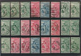 sauberes Lot Weltpostverein UPU 1900, gestempelt