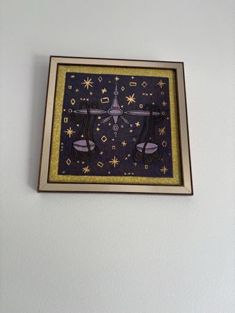 Sublime et rare carreaux céramique vintage signé 