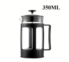 French Press Kaffeebereiter Glas Schwarz 350 ml neu