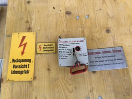 Notbremse-Alarm-Mechanismus Metall SBB ANTIK