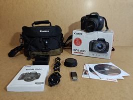 Canon EOS 700D mit 18-55mm Objektiv und Zubehör
