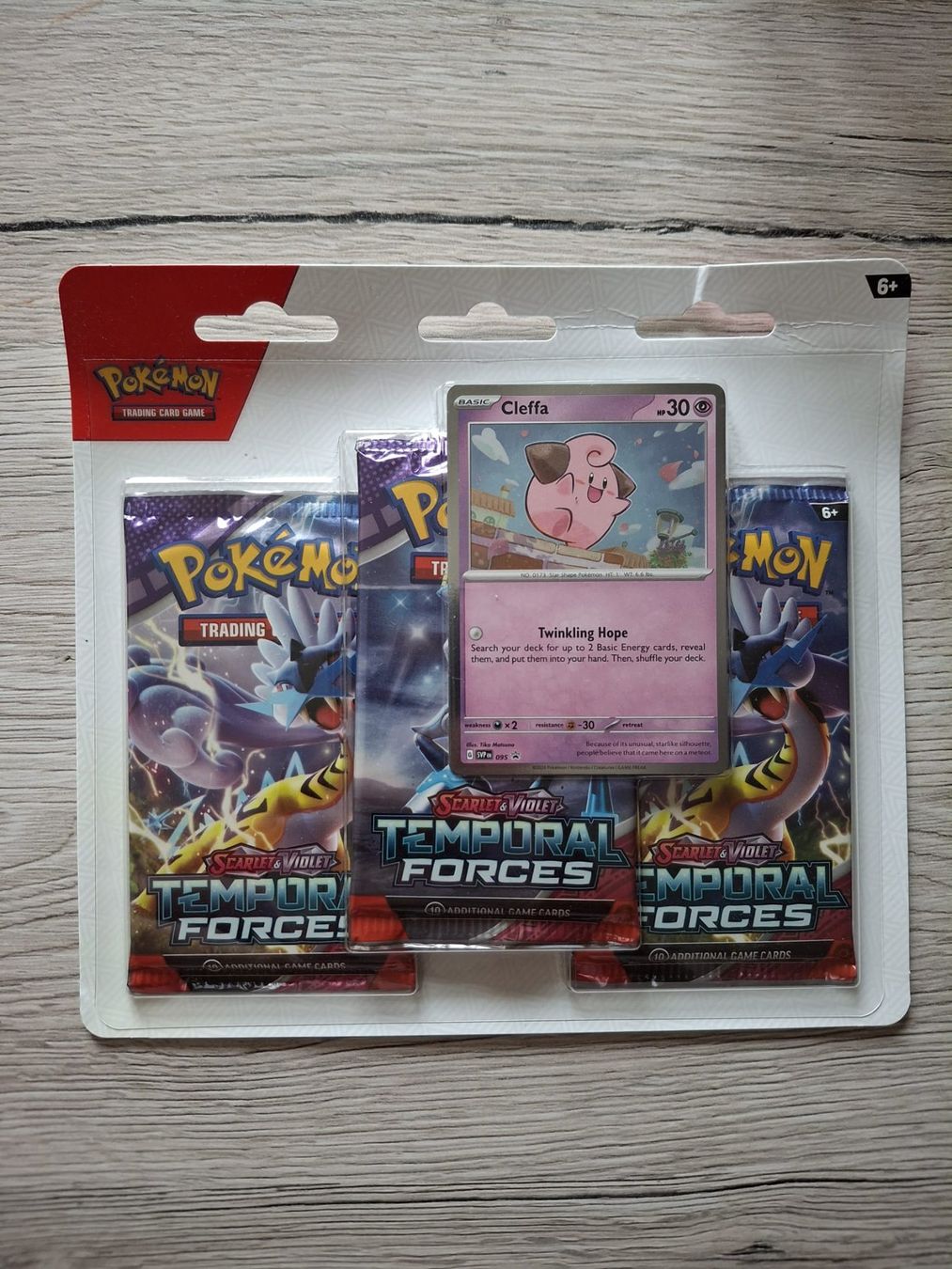 Pokémon Carte collezionabili: Pokemon - Temporal Forces - 3-Pack Blister Cleffa - EN – Nuovo e nell'imballaggio originale da Trub venduto da PM94