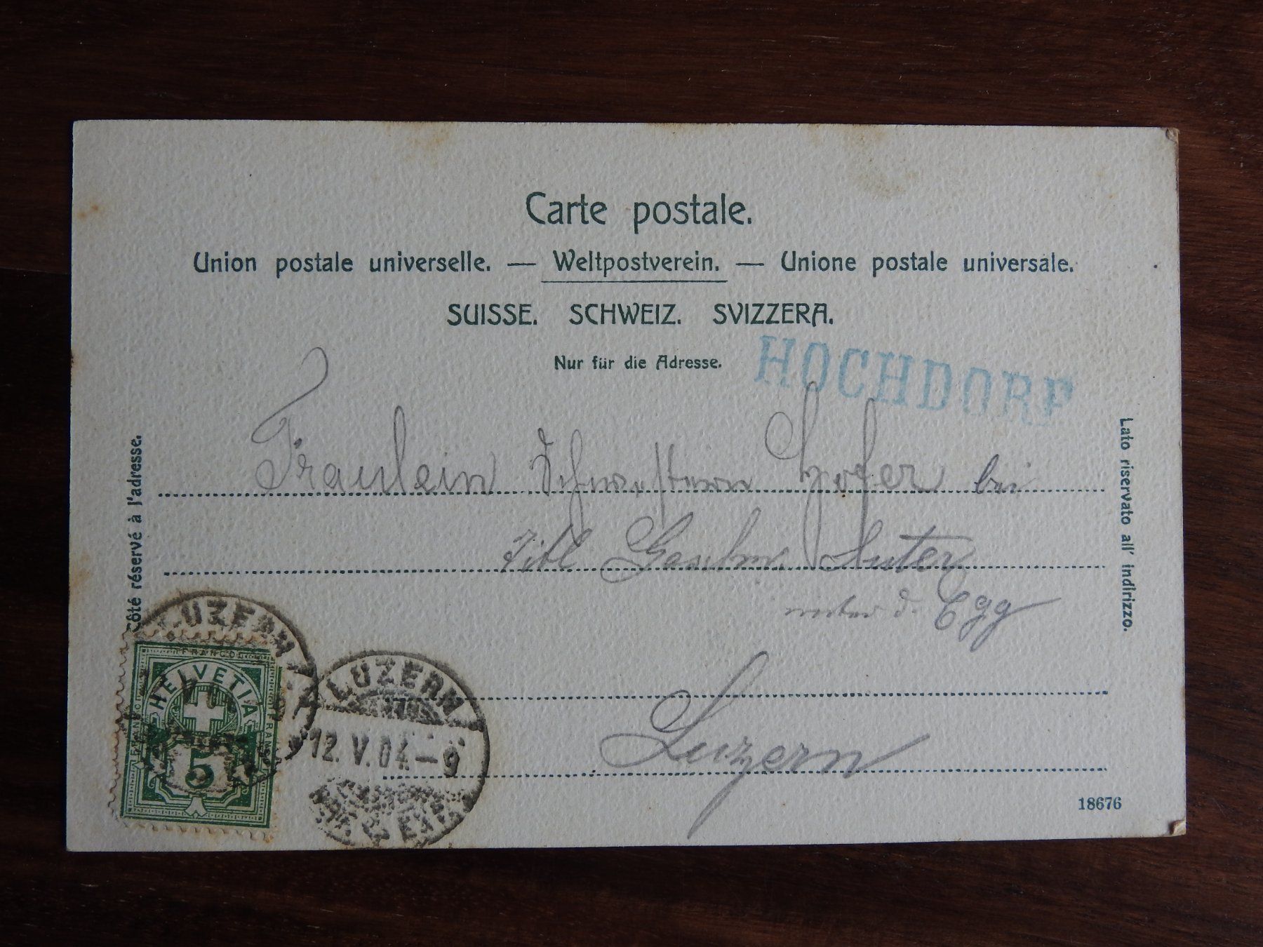 Cartoline postali: Hochdorf im Seethal, schöne AK – Usato da Rain venduto da 999-800-K 1