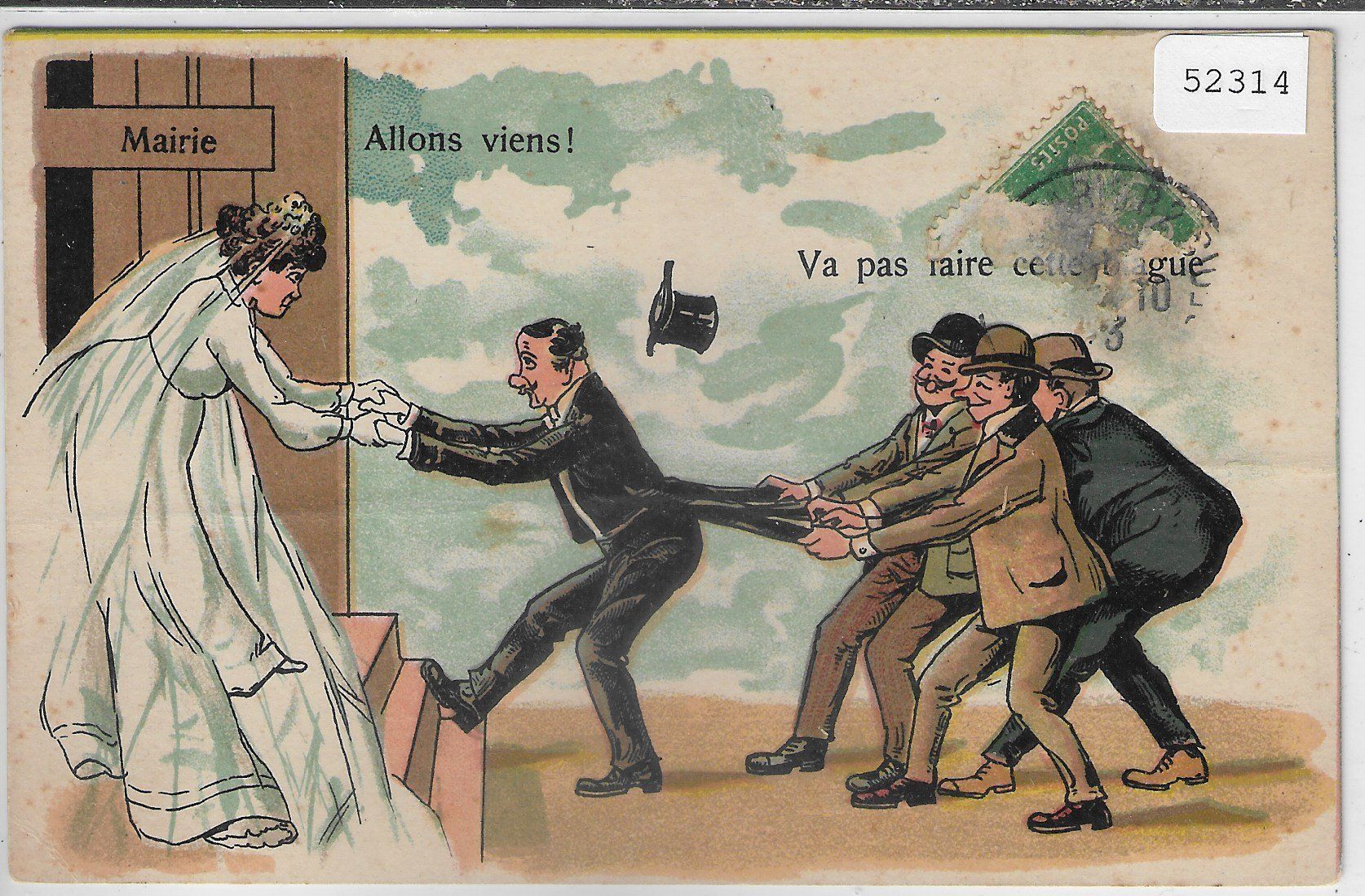 Cartoline postali: Humor - Die Hochzeit – Usato da Ettingen venduto da Kartenplanet