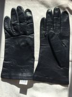 Damen Lederhandschuh dunkelblau