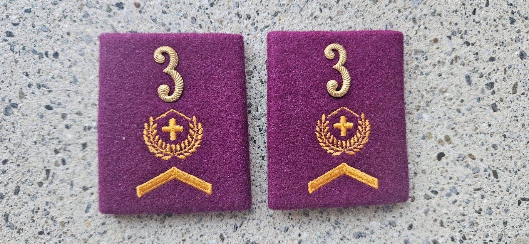 Schweizer Armee Plaketten & Abzeichen: *** Patten Wachtmeister *** – Gebraucht aus Riedholz von fr_sIruP