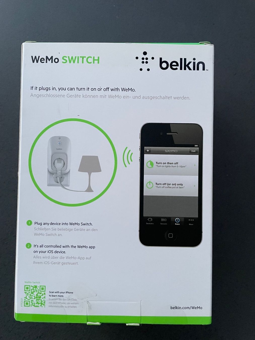 Sistema di controllo: Belkin WeMo SWITCH Smart Home Remote NEU – Nuovo e nell'imballaggio originale da zürich venduto da swiss013 1