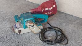 Makita Bandschleifer 9900B mit Staubbeutel, 850W  läuft (LG)