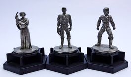 STAR WARS TRIVIAL PURSUIT SET 3 METAL FIGURES 1997
