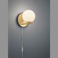 Wandleuchte, Messing, 20 cm x 18 cm