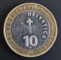10 Franken Sondermünze 2015 B Alpabzug Schweiz Suisse Coin