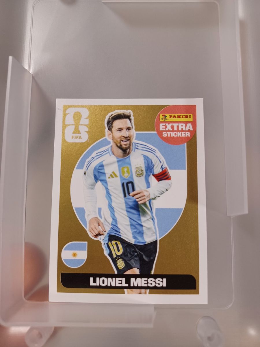 Panini Carte collezionabili: FIFA World Cup 2026 Extra Stickers Messi Gold – Nuovo (secondo la descrizione) da Kräiligen venduto da waleb22