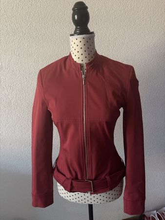 Ojay Red Fitted Jacket, Size S - Autumn Essential!