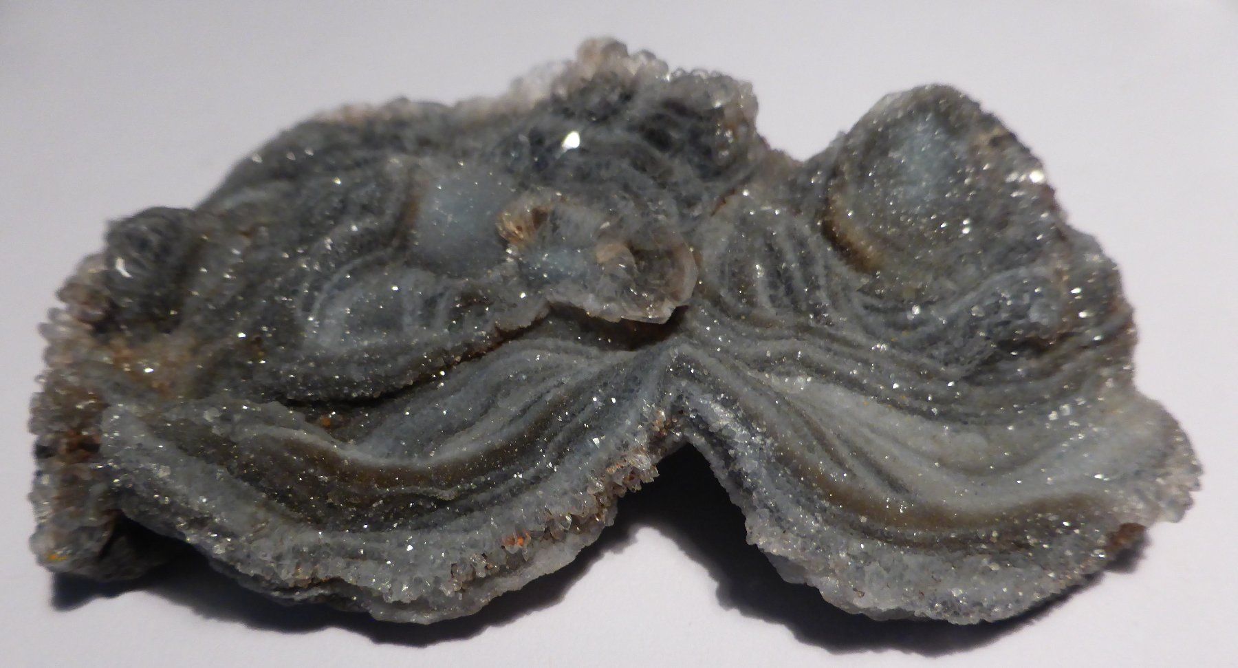 Minerali & Pietre curative: HALB- EDELSTEIN--CHALCEDON---8,5 x 5,5 CM, GRAU-BLAU – Usato da Zürich venduto da tritonis