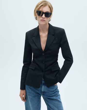 🤩MANGO BLAZER-JACKE SCHWARZ NEU & ARMANI P.