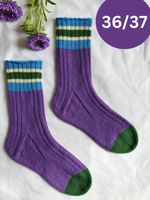 Handgestrickte Socken, Gr. 36/37, Wollsocken, Geschenk