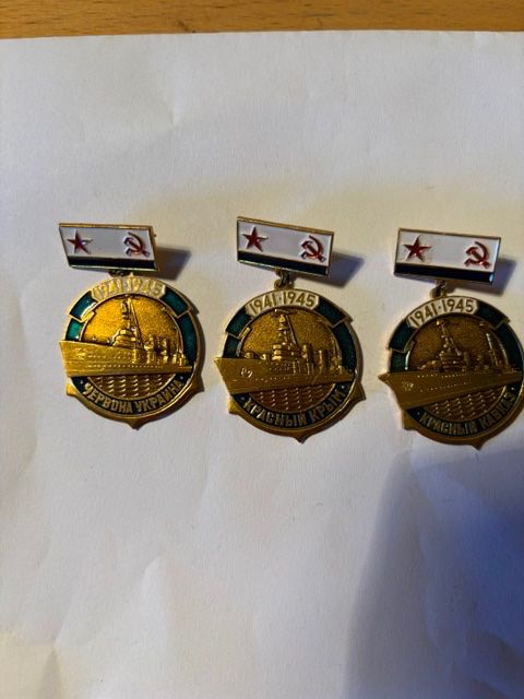 Medaglie: 5 Abzeichen russischer Kriegsschiffe 2. Weltkrieg – Usato da Seon venduto da retep012 1
