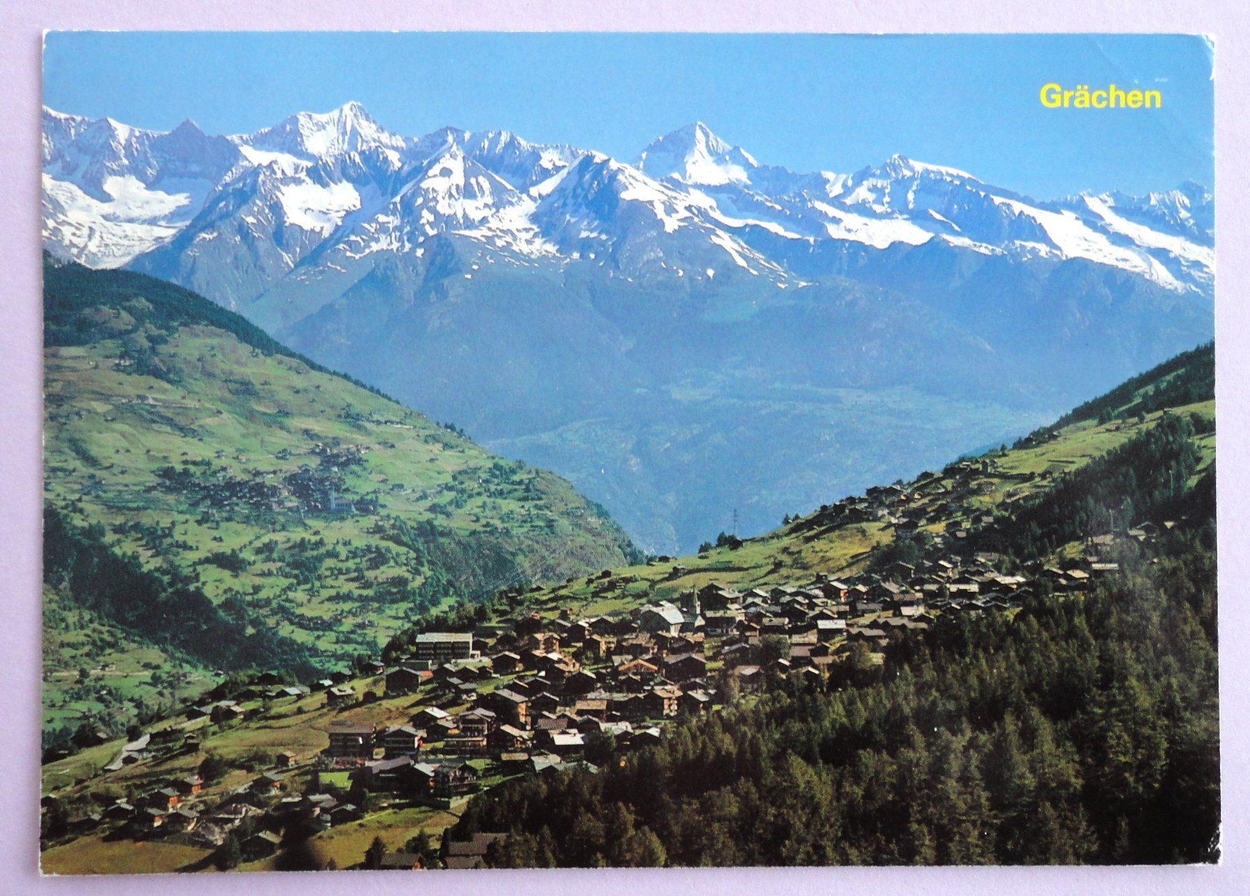 Cartoline postali: Grächen 1619 m, Wallis – Usato da Fétigny venduto da Billy2miny
