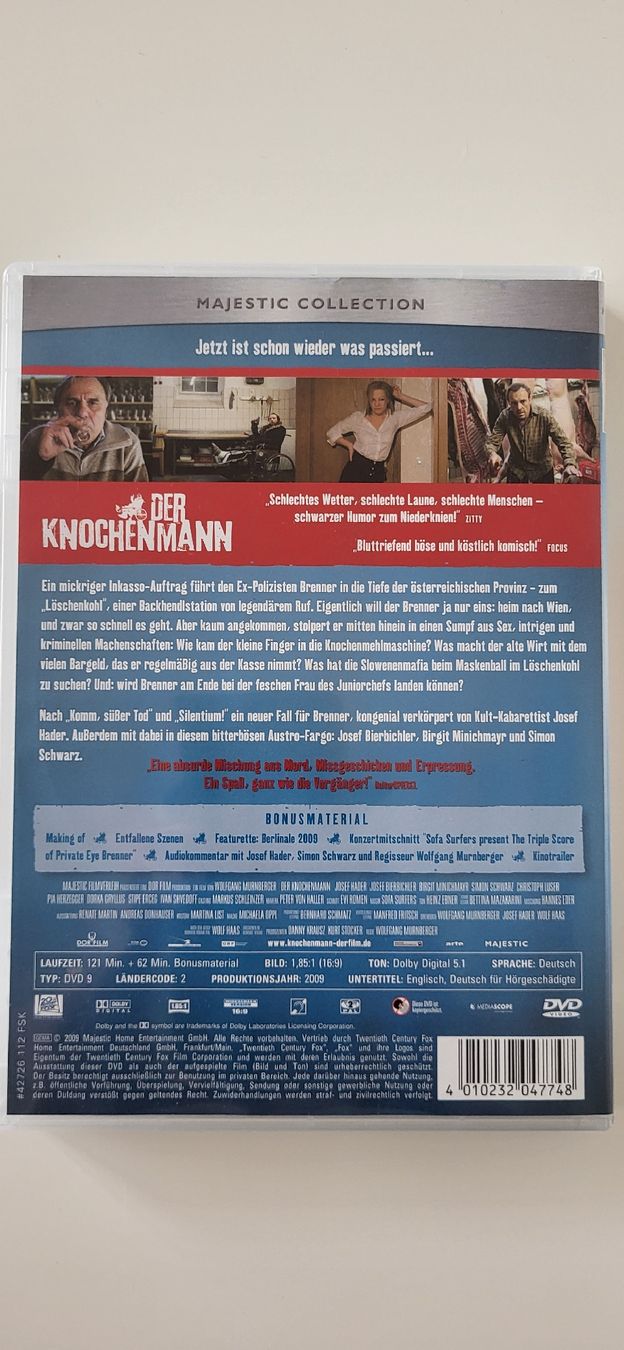 Tutti i DVDs: DVD "Der Knochenmann" – Usato da Emmenbrücke venduto da tazuza 1