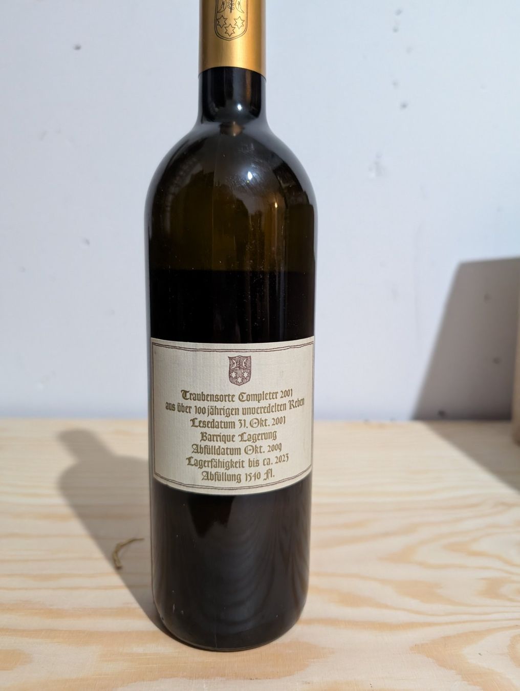 Vino: ADOLF / GIANI BONER Completer 2001 – Nuovo (secondo la descrizione) da Nänikon venduto da jrha2000 1