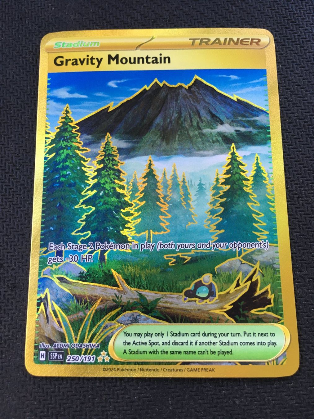 Pokémon Sammelbilder & Trading cards: Surging Sparks - Gravity Mountain - SSP 250 - Pokémon -EN- – Gebraucht aus St.Gallen von Punktchen01