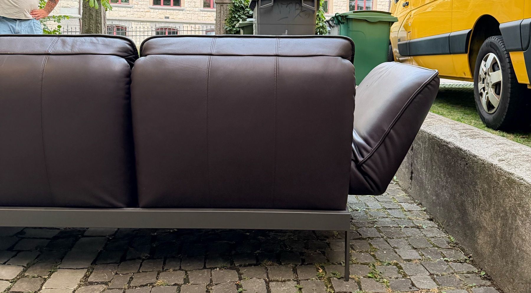 Rolf Benz Divani: Rolf Benz 386 MERA Ecksofa Leder Dunkelbraun – Usato da Zürich venduto da Gregor12 6