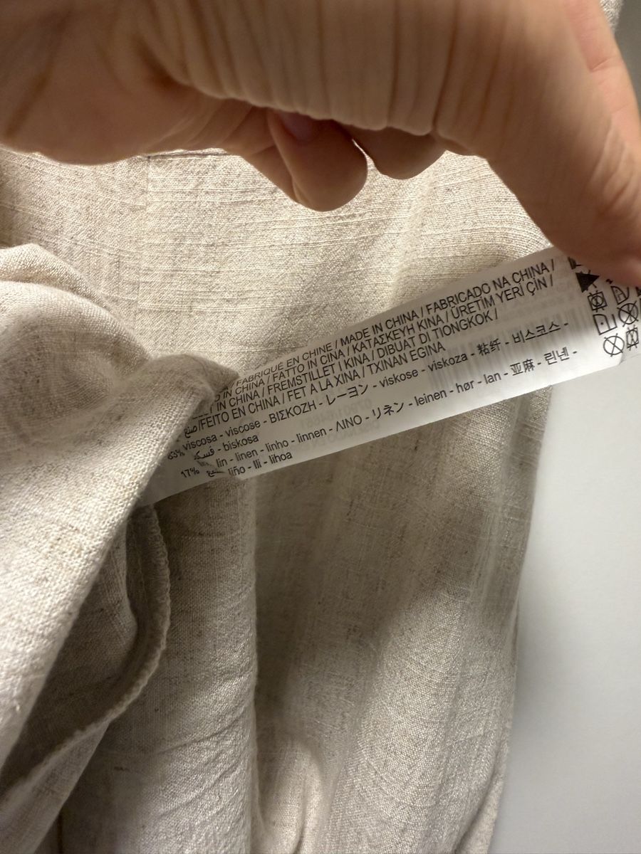 Stradivarius Vestiti: Stradivarius Linen Blend Mini Dress – Nuovo (secondo la descrizione) da Goldach venduto da le7lum 2