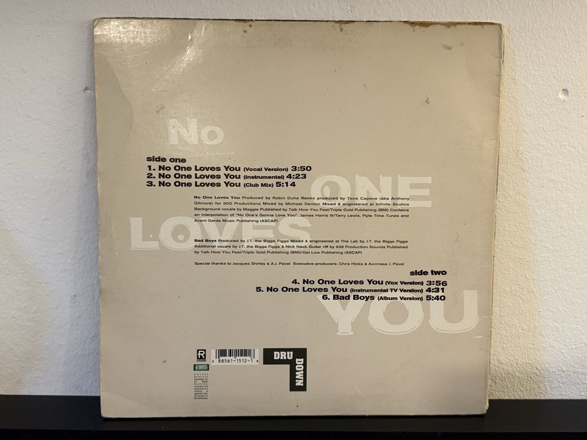 Dischi in vinile: Dru Down - No One Loves You / US 1995 – Usato da Delémont venduto da Studio_du_soleil 1