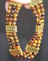 Armband K-354 – Tigerauge 4mm Perlen – Grössenverstellbar