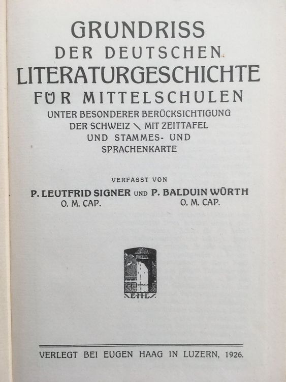 Livres: Deutsche Literaturgeschichte (1926) – D'occasion à Grenchen par Kogi7 1