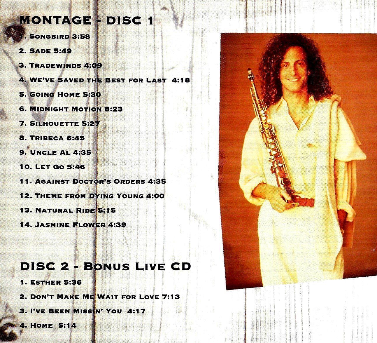 CD: Kenny G MONTAGE Bashiri Johnson Synth Peter Scherer Jazz 2CD – Usato da Kandergrund venduto da Sososo 2
