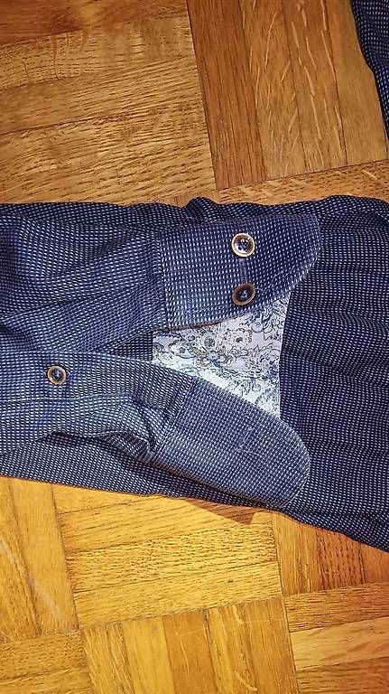 Camicie: Chemise bleue a point blanc  – Usato da Cernier venduto da seb_lqc6 3