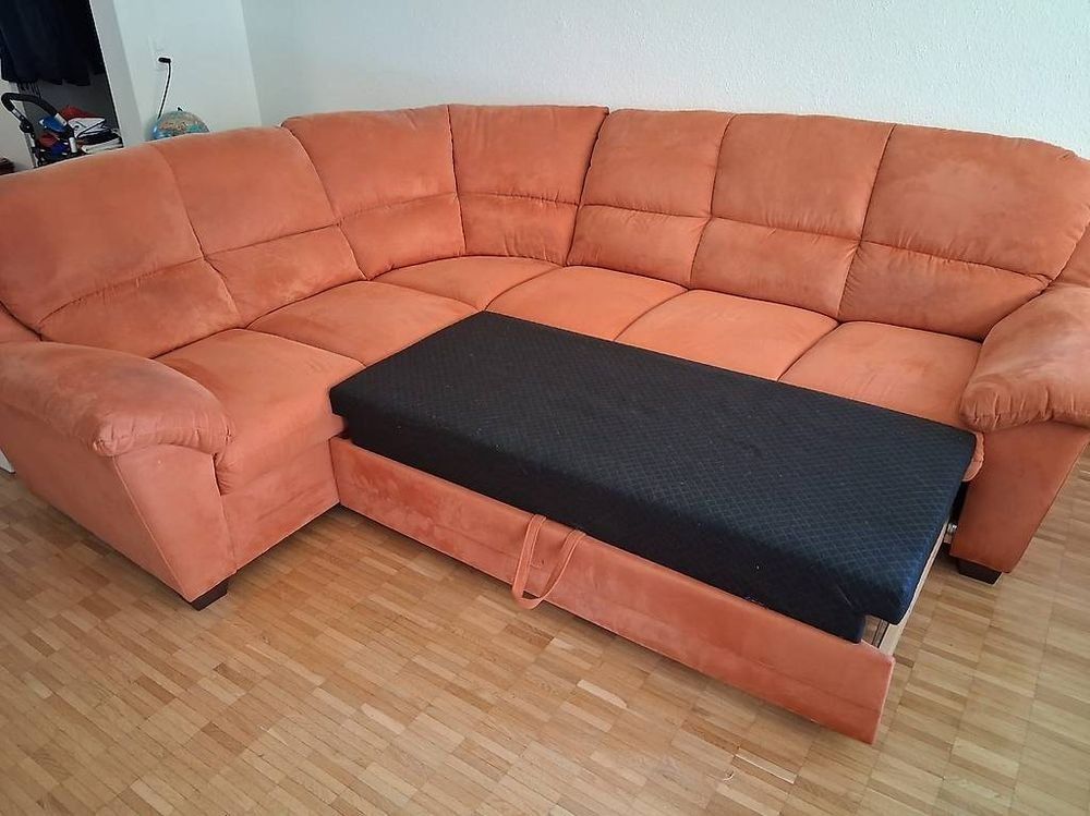 Sofas: Rundecksofa mit Auszieh-Bettfunktion – D'occasion à Buochs par Theo-Bissig 2