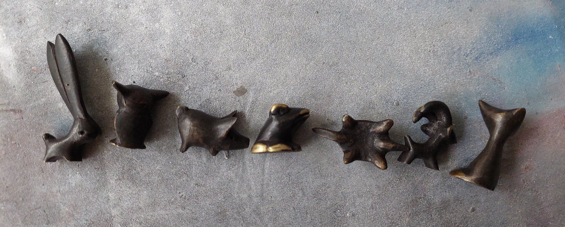 Statuette: Konvolut: Sieben kleine Broncefiguren – Usato da Subingen venduto da K7passt_immer 8